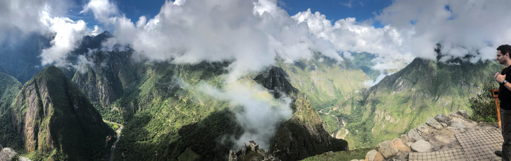 Vista da montanha Huayna Picchu